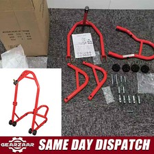 MOTORBIKE FRONT stand TUBE motorcycle front wheel stand PADDOCK UK STAND