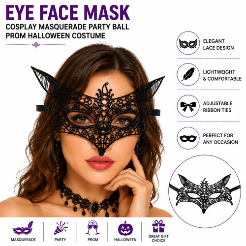 Sexy women black lace eye - sexy, face