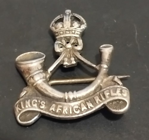 Ww1 silver enamel the king - enamel,