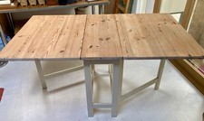 Vintage 1990s Ikea gate leg table 150 x 85 cm.  Good condition. Solid wood top.