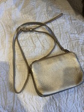 Oliver Bonas Gold Bag  With Strap Good Condition