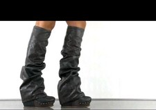 Rare irregular Choice Sugar Candy Spat Spit Foldover Boots Bnib Uk4/37 - Uk6/39