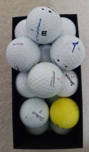 Mixed used golf balls from