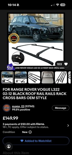 Roof bars rails for - roof,