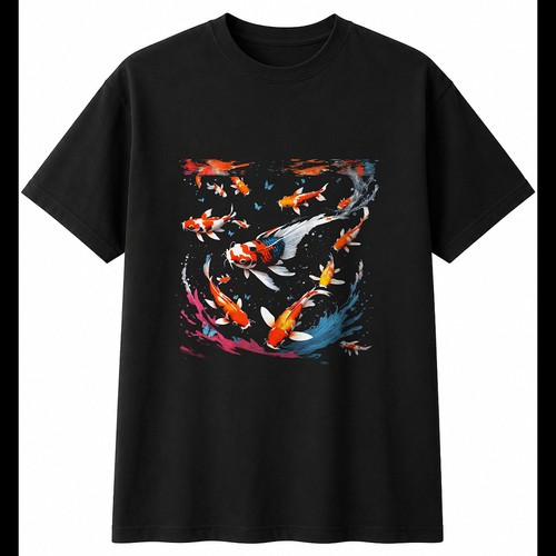 Koi butterfly water double - in,