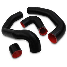 BLACK SILICONE INTERCOOLER HOSE PIPE KIT FOR FORD FOCUS MK3 ST 250 ST250 12-18