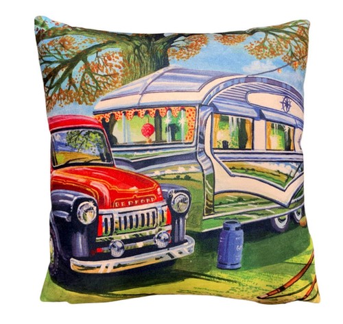 Gypsy caravan cushion faux - -,