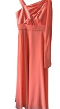 Coral One Shoulder Bridesmaid/