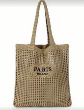 Paris Milano Large Beige Straw