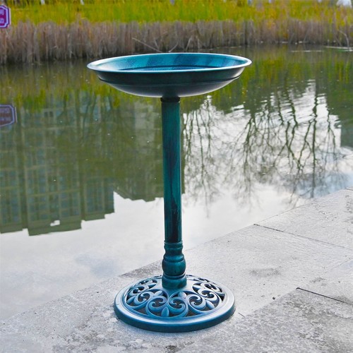 Outdoor patio garden bird bath - outdoor,