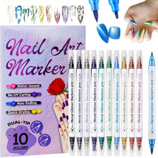 Colors double tip nail art - double,