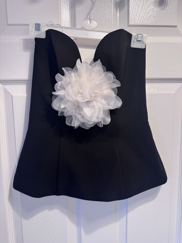 Contrast flower bandeau top - flower,