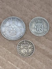 Silver British Coin Lot: 1917
