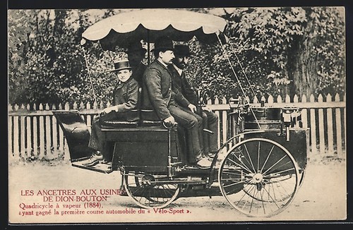 Postcard auto dion bouton - postcard, de