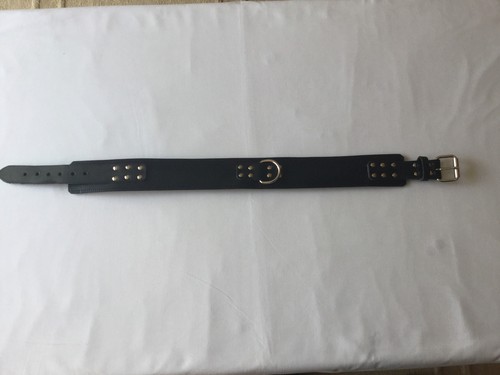 Padded black leather - padded,