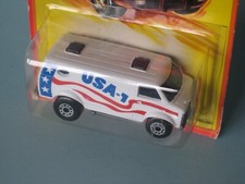 Lesney Matchbox Superfast Chevy Van USA-1 White Body in BP Toy Model Car b