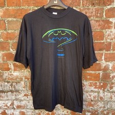 Vintage 90s Batman Forever Promo T Shirt One Size (XL) Black Question Mark 1995