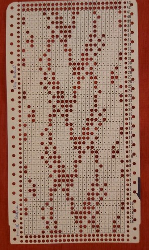 Hand punched punchcard suit - hand,