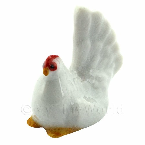 Dolls house miniature ceramic - house,