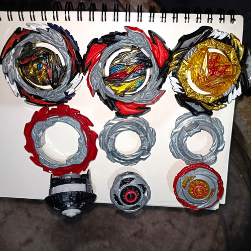 Beyblade style spinning tops - spinning, &