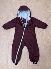Decathlon LUGIK Dark Purple Toddler Ski Snow Suit Age 24 Months Excellent Cond