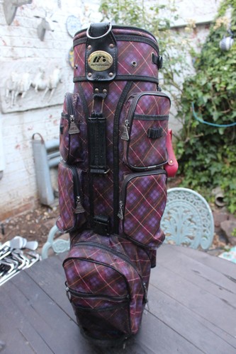 Mitsushiba tartan golf bag - mitsushiba,