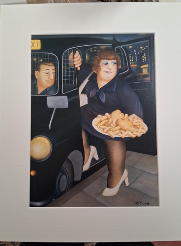 Beryl cook mounted print - print,