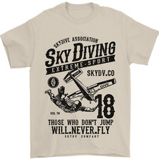 Skydiving Extreme Sports Skydiver Freefall Mens T-Shirt 100% Cotton