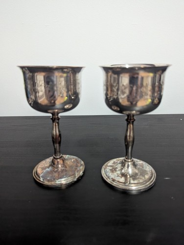 Pair vintage silver - pair, plated