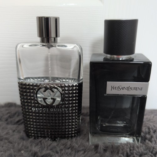 Empty aftershave bottles ysl - aftershave,