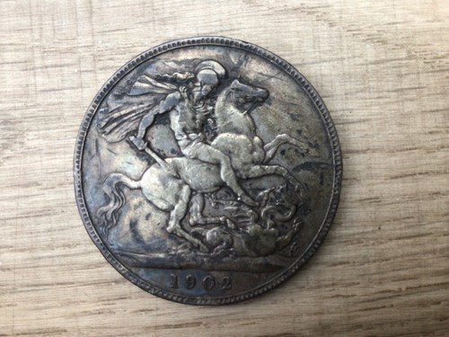1902 edward vii crown coin - 1902,
