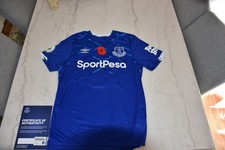 Cenk Tosun Everton Match Worn & Signed Poppy Shirt Jersey 2019/2020 GOALSCORER