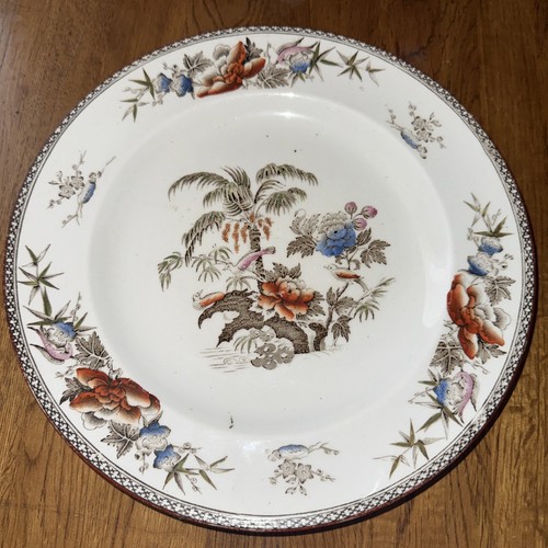 Antique 1879 wedgwood palm red - palm,