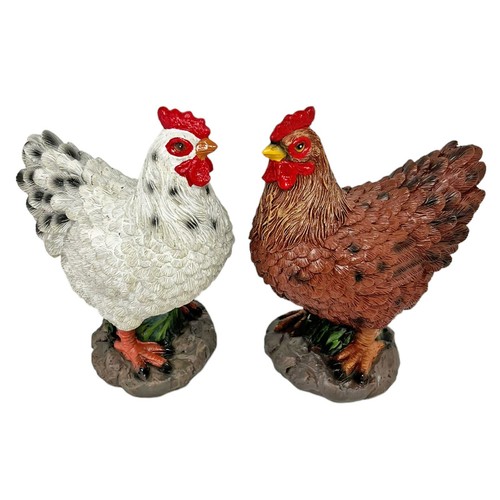 Pair chicken garden - pair, of
