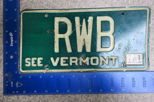 Vermont license plate - license,