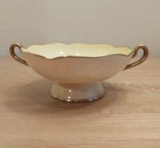 Pair Of Carlton Ware Royale Soup Bowls Double Handled Light Yellow