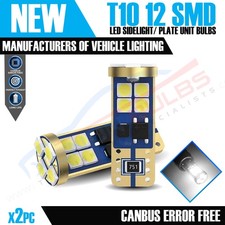 2x T10 501 w5w 12 SMd LED
