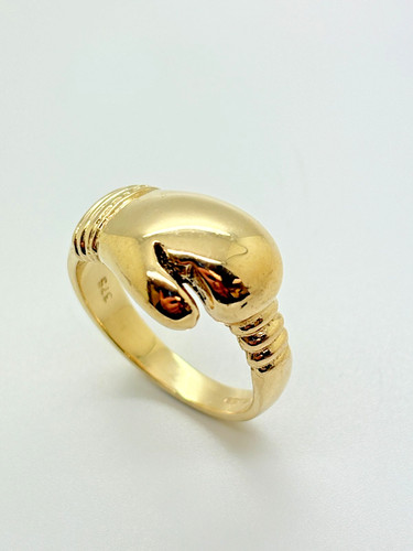 9ct yellow solid gold boxing - 9ct,