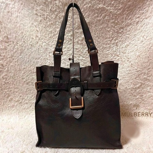 Mulberry tote bag leather - mulberry,