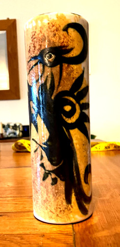 Celtic pottery cylinder - , vase
