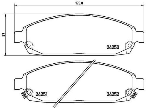 Brembo 010 brake pad - 010, set