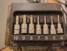 SNAP ON 7Pc 3/8" METRIC HEX / ALLEN KEY SOCKET SET 207EFAMY 4-10mm OPEN TO OFFER