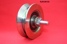 89mm Steel V Groove slide gate pulley wheels suit for tube, bar, rope