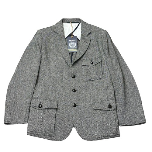 Barbour men 100 wool grey - wool,