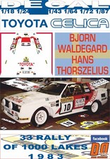 DECAL TOYOTA CELICA TWINCAM