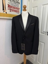 NEXT Men’s Tuxedo Dinner Evening Jacket Black Size 44R BNWT Slim Fit