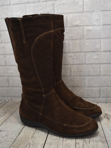 Womens clarks suede brown pull - clarks,