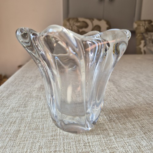 Daum glass vase france - 11, cm