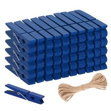 Blue Wooden Clothes Pins -