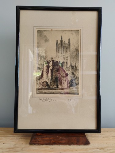 Framed original etching the - framed, "the
